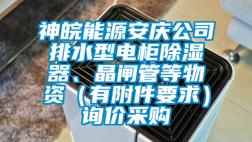 神皖能源安庆公司排水型电柜除湿器、晶闸管等物资（有附件要求）询价采购